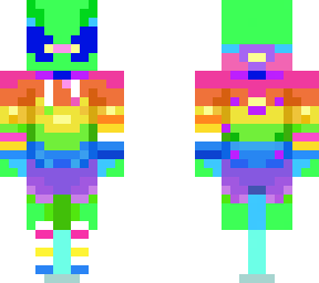 rainbow hoodie alien