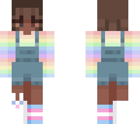 rainbow overalls!