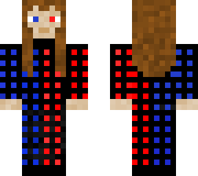 red & blue girl
