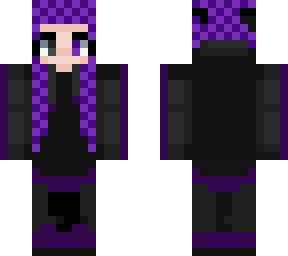 black and purple