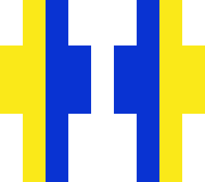 blue yellow