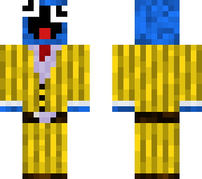 cookie monster yellow suit