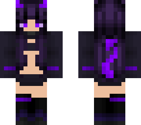 purple demon girl