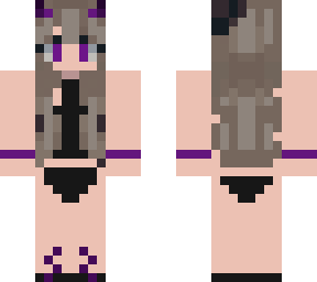 purple demon girl