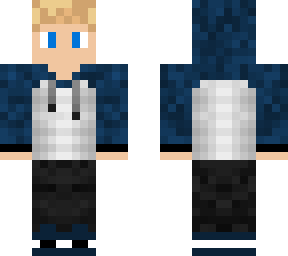 blonde boy blue-white adidas hoodie skin