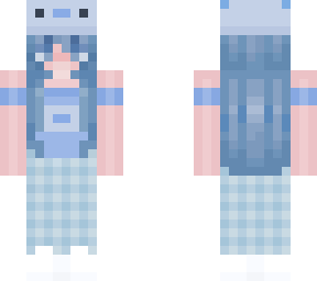 blue axolotl girl