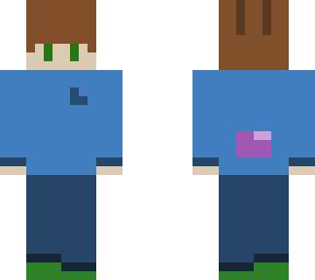 blue kid with bunny tail