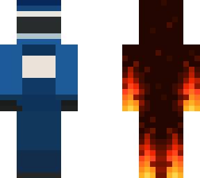 blue red