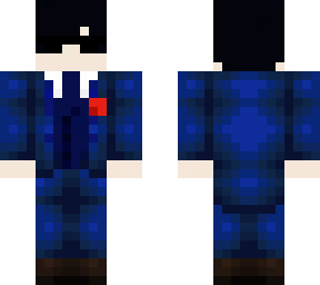 blue suit