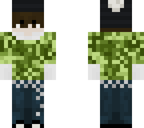 green sweater