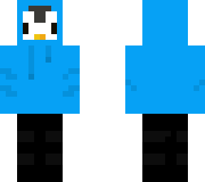 penguin wearing hoodie