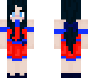 red & blue girl