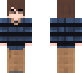 casual boy - blue stripe sweater - khakis