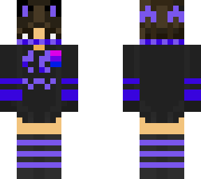 femboy version of purple hoodie guy with facemask
