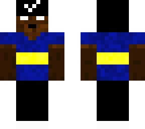 negrito recolor con la casasca de boca