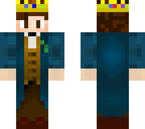 newt scamander with brown hair and brown eyes + crown of our glorious king
