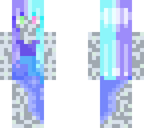 robot girl in a loose sleeveless dress