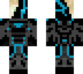 cyan-black warrior