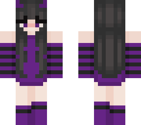 demon girl but in purple