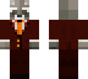 racoon in nether suit