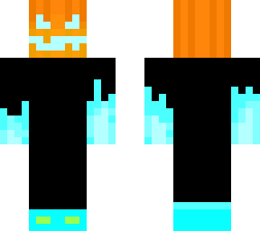 blue fire pumkin