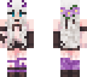 cute purple and pink girl