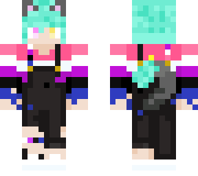 azmeow1355 genderfluid overalls
