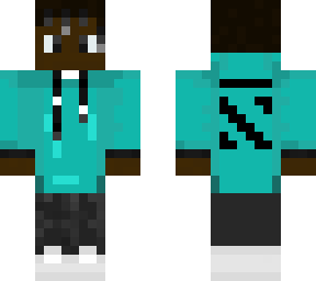 black guy with blue hoodie and dreads