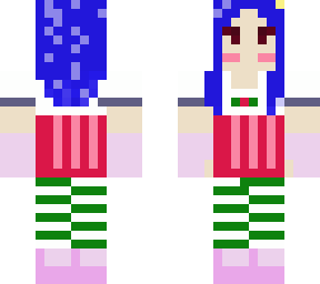 blue haired strawberry shortcake