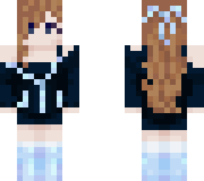 blue ponytail