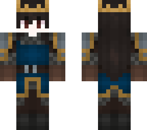 long haired blue knight