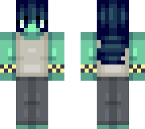 mysterious teal scene girl
