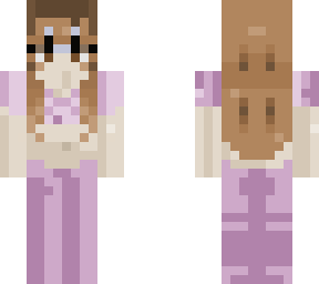 pink pjs/crop top girl