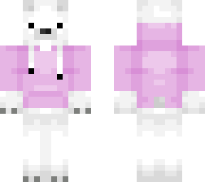 polar bear w/ pink hoodie