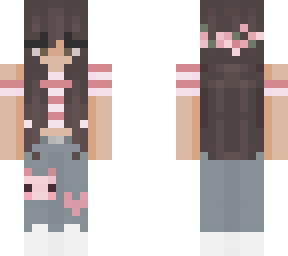 Axolotl girl | Minecraft Skin
