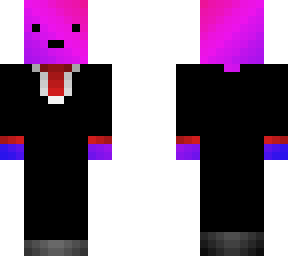 blue purple and pink fade in a tuxedo (3px)