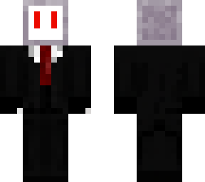 evil robot with a suit