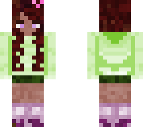 pastel green style girl