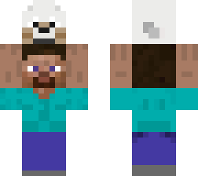 steve holding wolf (requested by nexio)