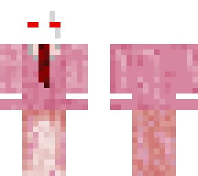 white ded suit pink