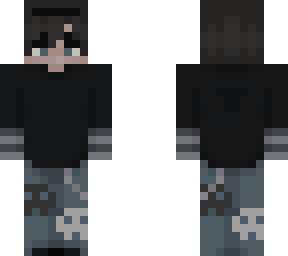 .going under. (dark hair)