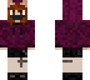 cat goth girl plum