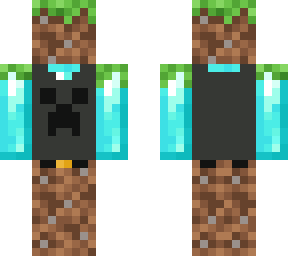 jugador de diamantes con traje mscara y pantalones de csped y camisa de creeper gris