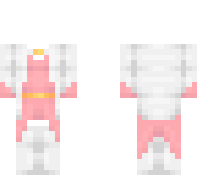 ob - pink dress w/ gold & white coat w/ socks