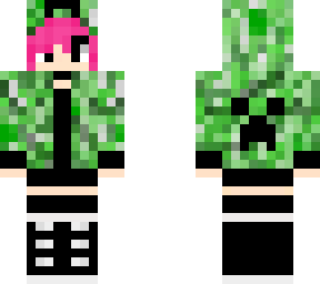pink hair creeper girl