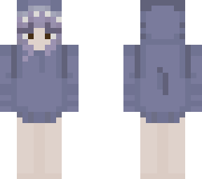 purple hair, shark onesie