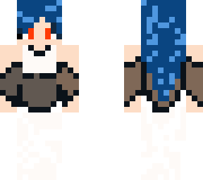 spooky blue haired ghost base