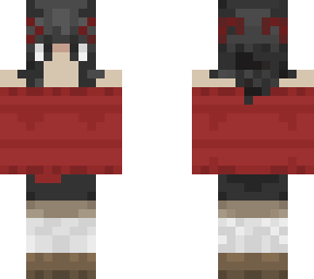 short black hair skin - awsome but red