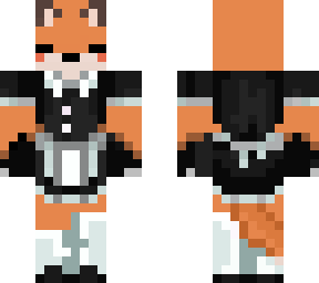 maid fox with tail