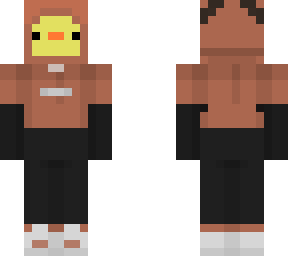 a duck with clothes